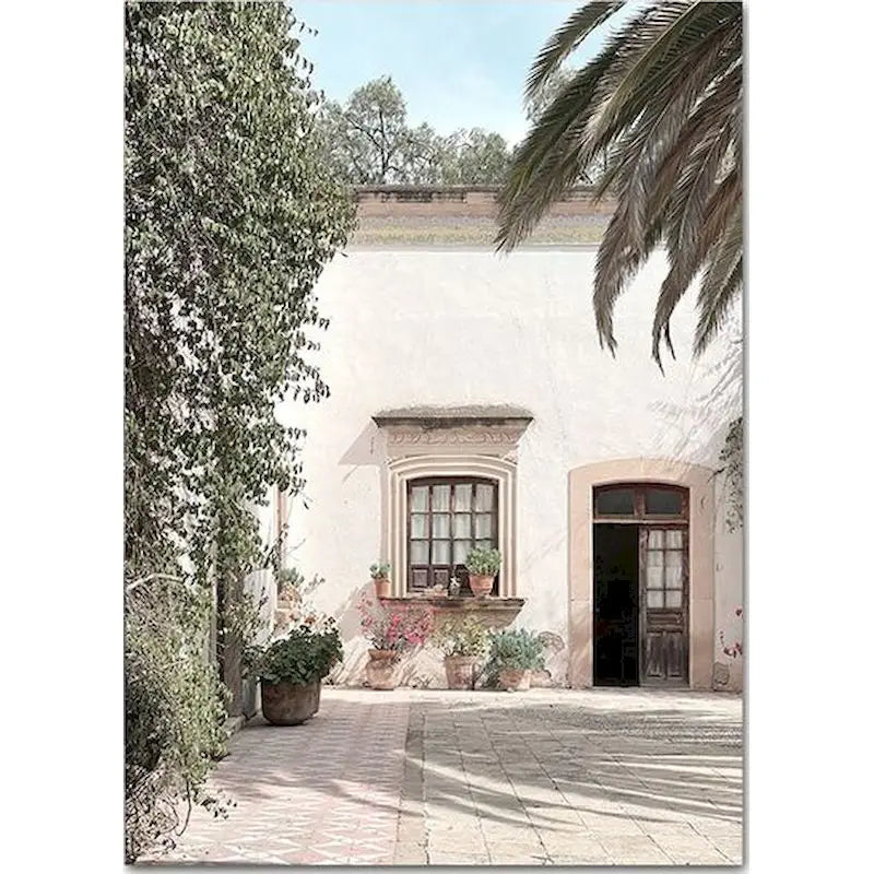 Acrylic Painting by Numbers Frame Town Landscape Number Painting Paint Kit Painting Decors for Adults for Handicraft