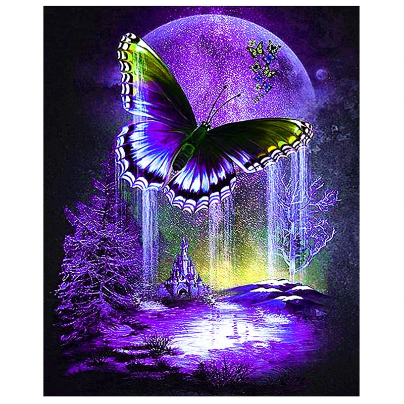 Diamond Painting Butterfly Home Decoration Full Drill Square / round Embroidery Rhinestone Picture Diamont Handcraft Kit