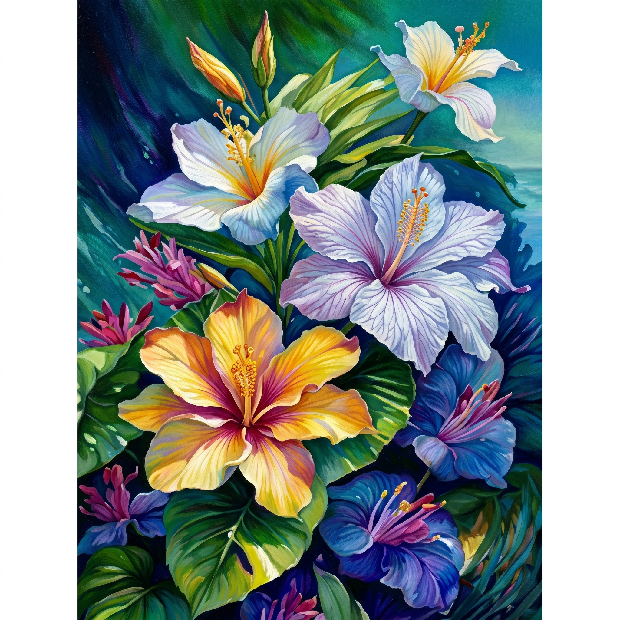 Floral Paint-by-Numbers Kit