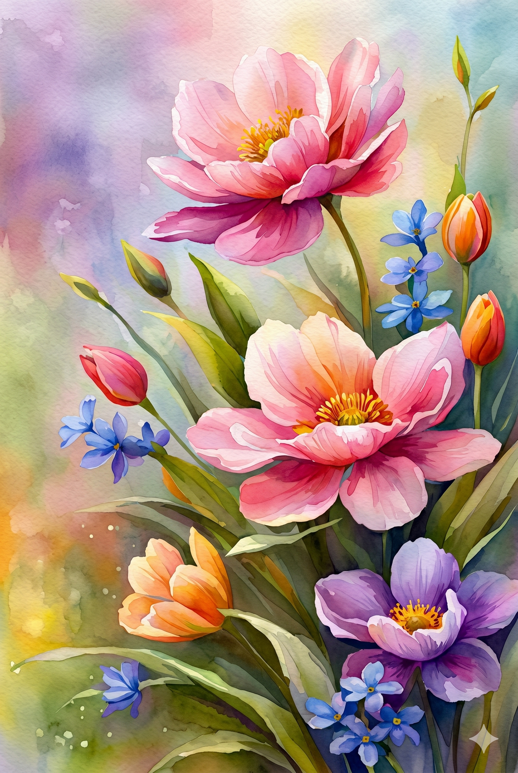 Floral Paint-by-Numbers Kit