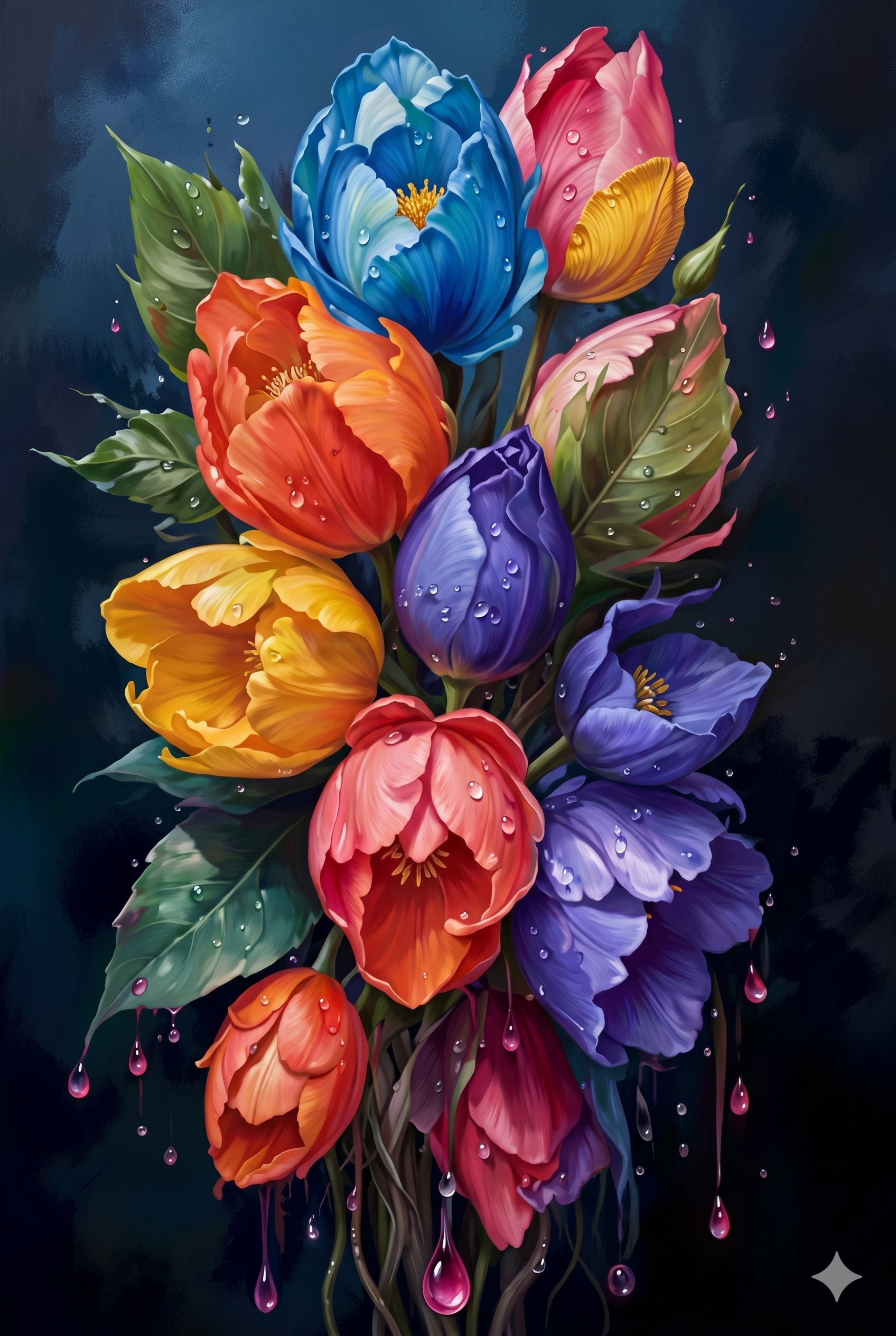 Floral Paint-by-Numbers Kit
