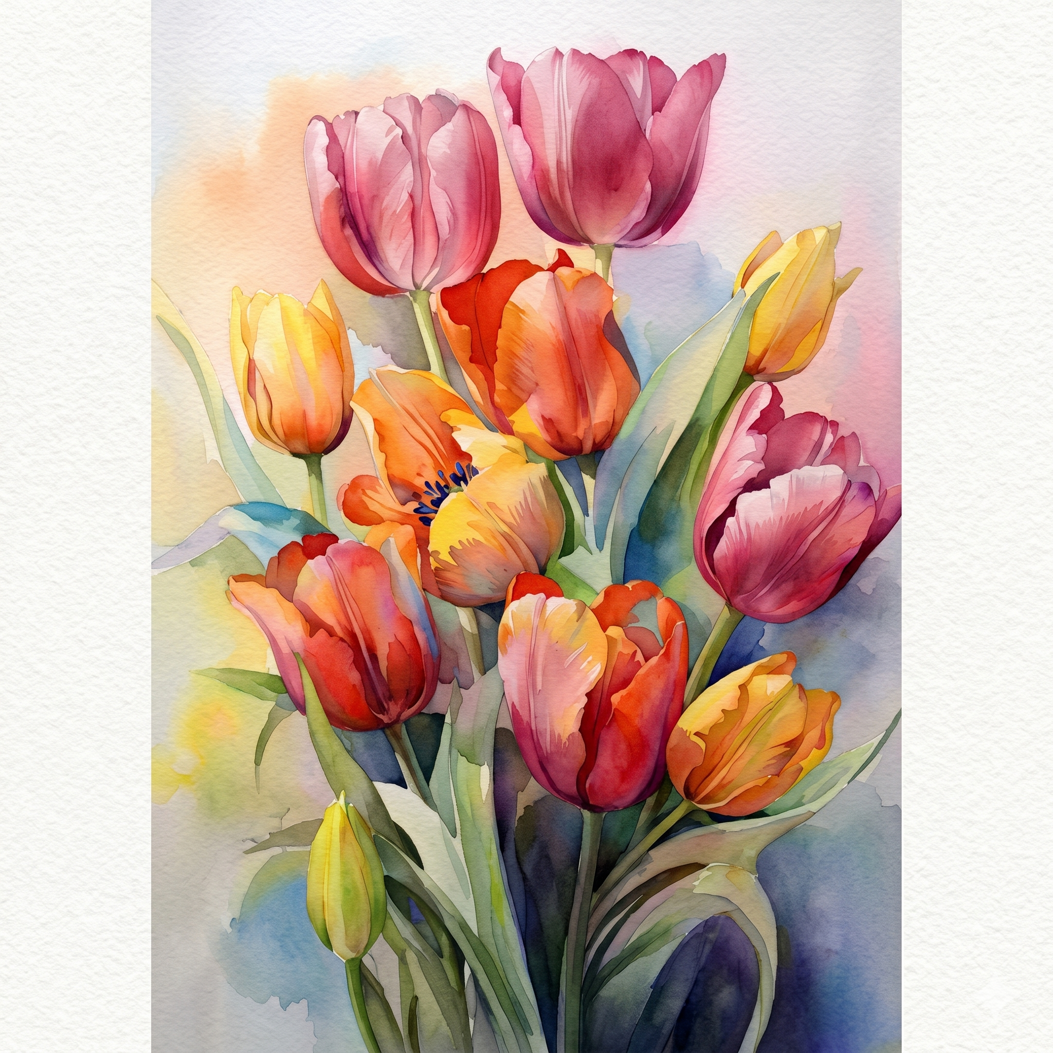 Floral Paint-by-Numbers Kit
