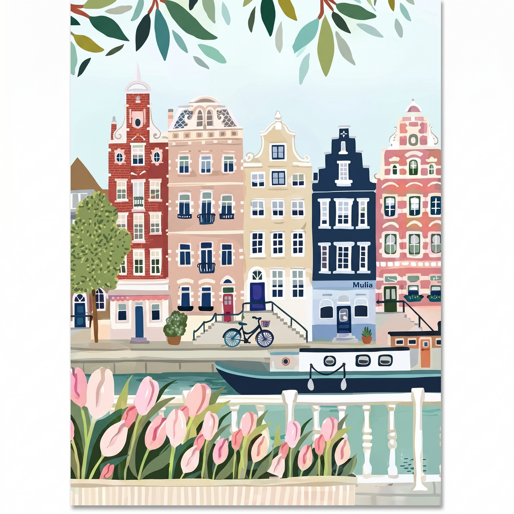 Town & Village Paint-by-Numbers Kit