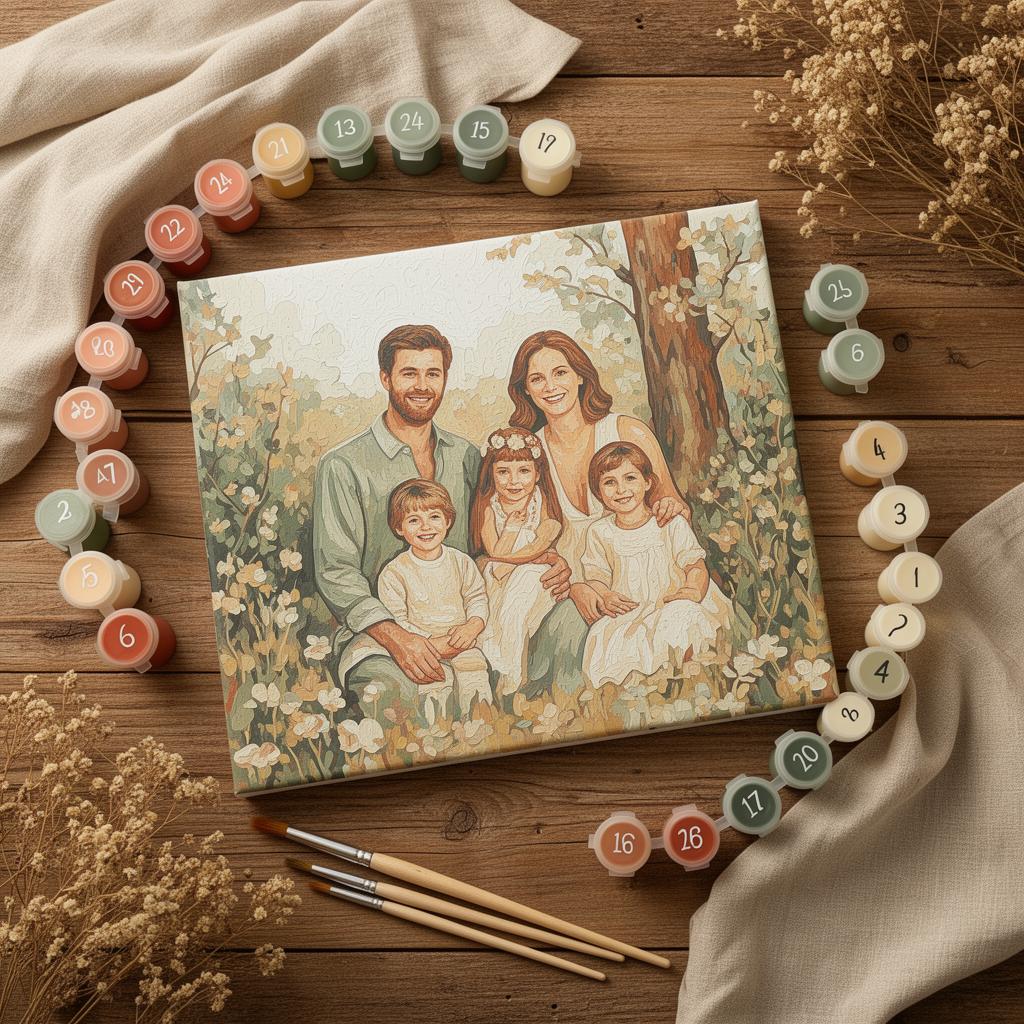 Custom Photo Paint-by-Numbers Kit